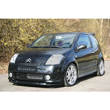 Musketier Citroën C2 voorspoiler zwart