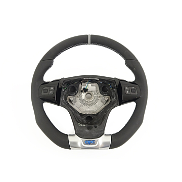 Opel Corsa D OPC steering wheel with silver stitches