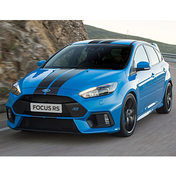 Ford Focus (09/2014 - 03/2018) RS racestrepen Over-the-top, glanzend zwart