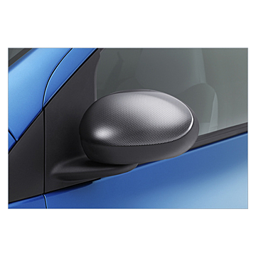 Citroën C1 / Peugeot 107 2005 - 2014 mirror caps carbon-look