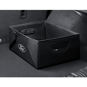 Ford inklapbare transportbox zwarte stof, met wit Ford ovaal aan beide zijden